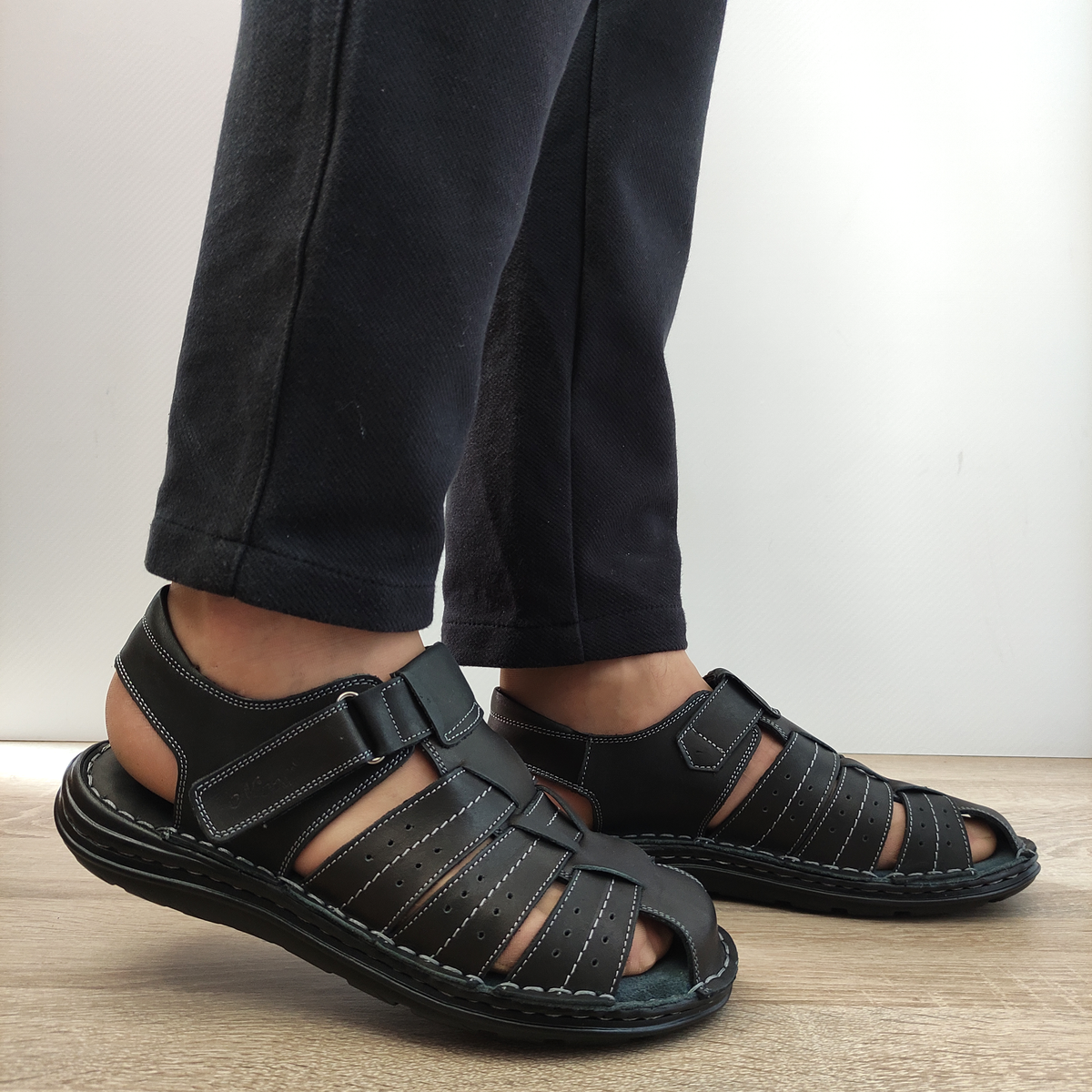 SANDALE BARBATI NICOLIS 75405 NEGRE - imagine 2