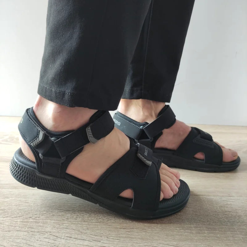 SANDALE BARBATI SKECHERS 229097 BBK - imagine 2