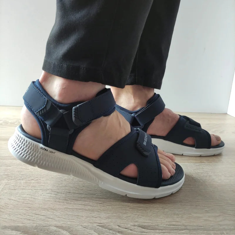SANDALE BARBATI SKECHERS 229097 NVBK - imagine 2