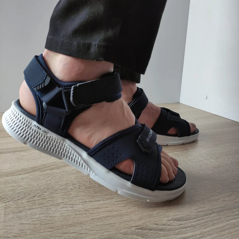 SANDALE BARBATI SKECHERS 229097 NVBK - imagine 3