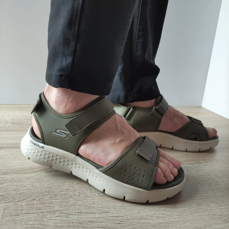 SANDALE BARBATI SKECHERS 229205 OLV - imagine 2