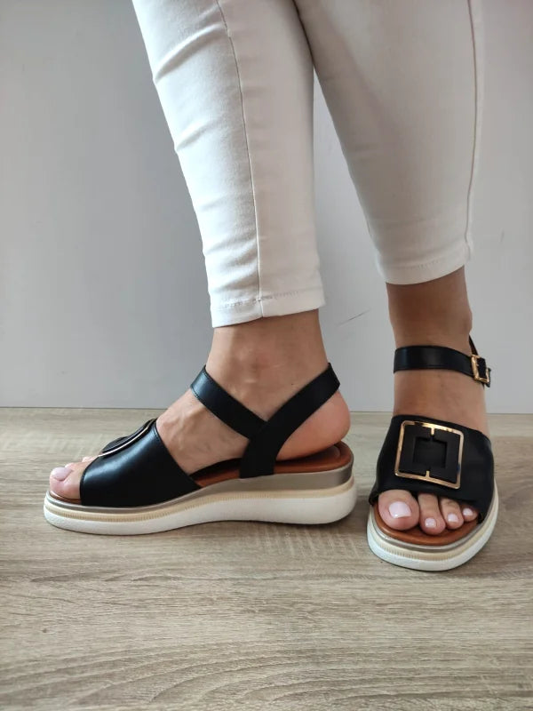 SANDALE CASUAL DAMA DOGATI 060-0010 NEGRE - imagine 2