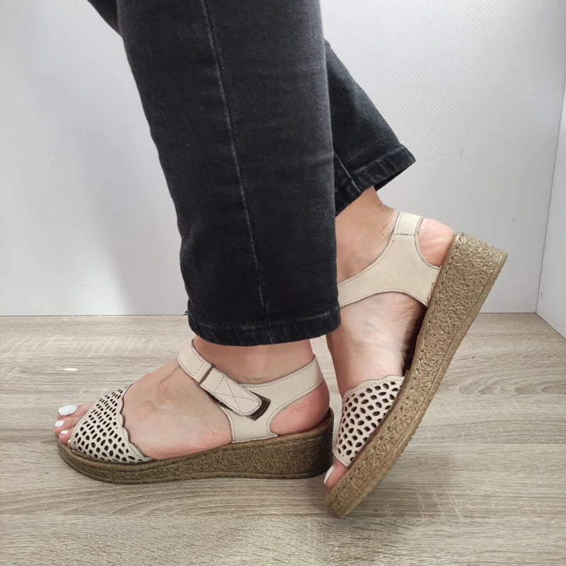 SANDALE CASUAL DAMA DOGATI 6320-1 BEJ - imagine 2