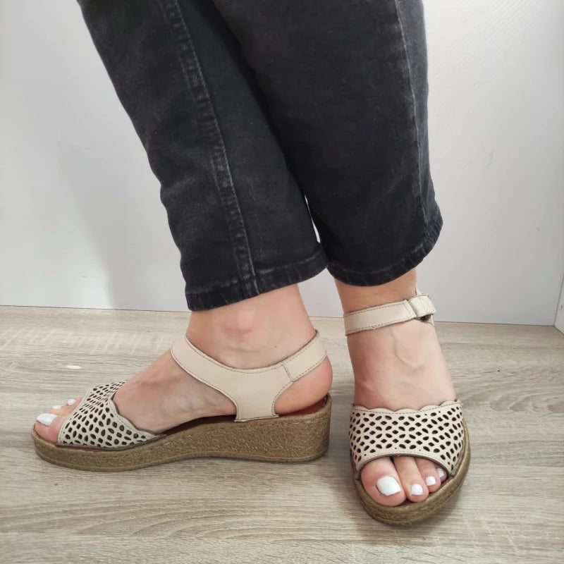 SANDALE CASUAL DAMA DOGATI 6320-1 BEJ - imagine 3