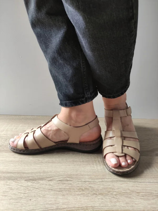 SANDALE CASUAL DAMA DYANY 4773 1 BEJ NISIP - imagine 2