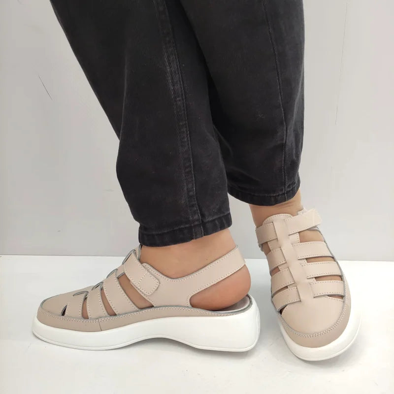 SANDALE CASUAL DAMA FEELING 7551 BEJ - imagine 3