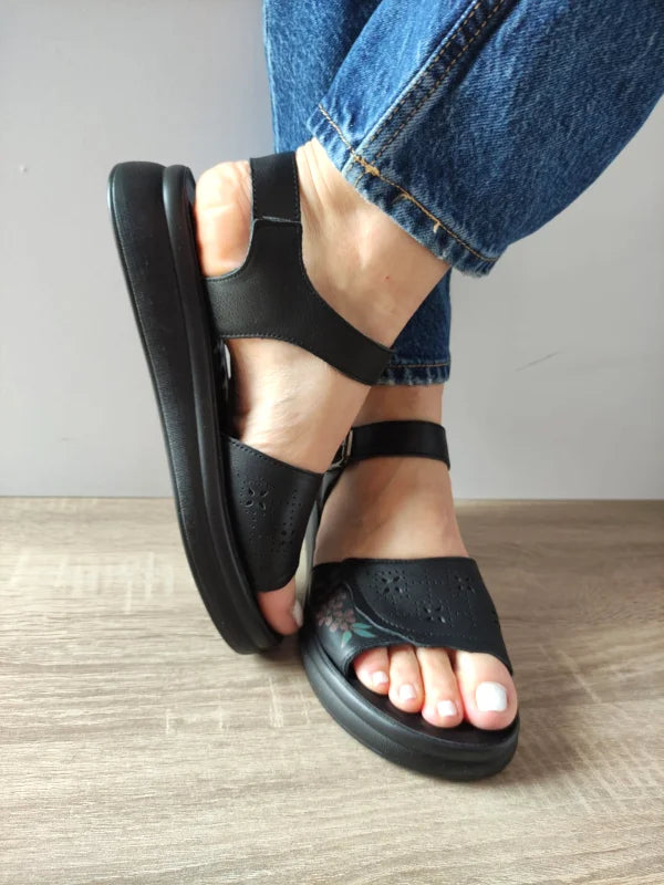 SANDALE CASUAL DAMA FORMAZIONE 28-38 NEGRE - imagine 3