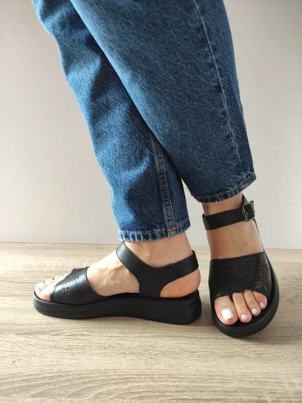 SANDALE CASUAL DAMA FORMAZIONE 28-38 NEGRE - imagine 2