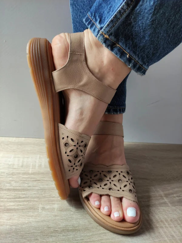 SANDALE CASUAL DAMA FORMAZIONE 33177 APRICOT - imagine 4
