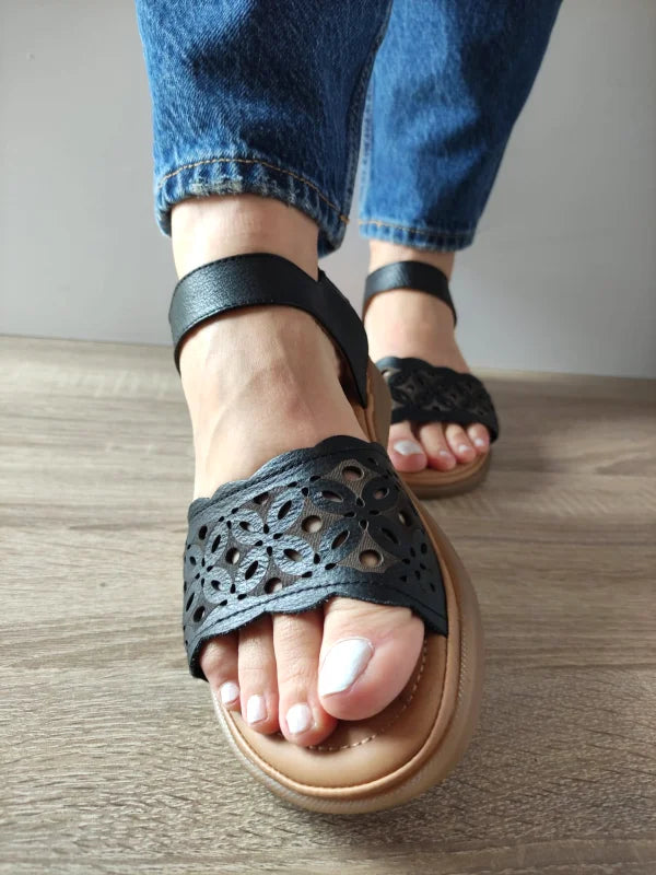 SANDALE CASUAL DAMA FORMAZIONE 33177 NEGRE - imagine 3