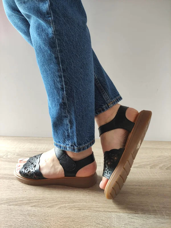 SANDALE CASUAL DAMA FORMAZIONE 33177 NEGRE - imagine 4