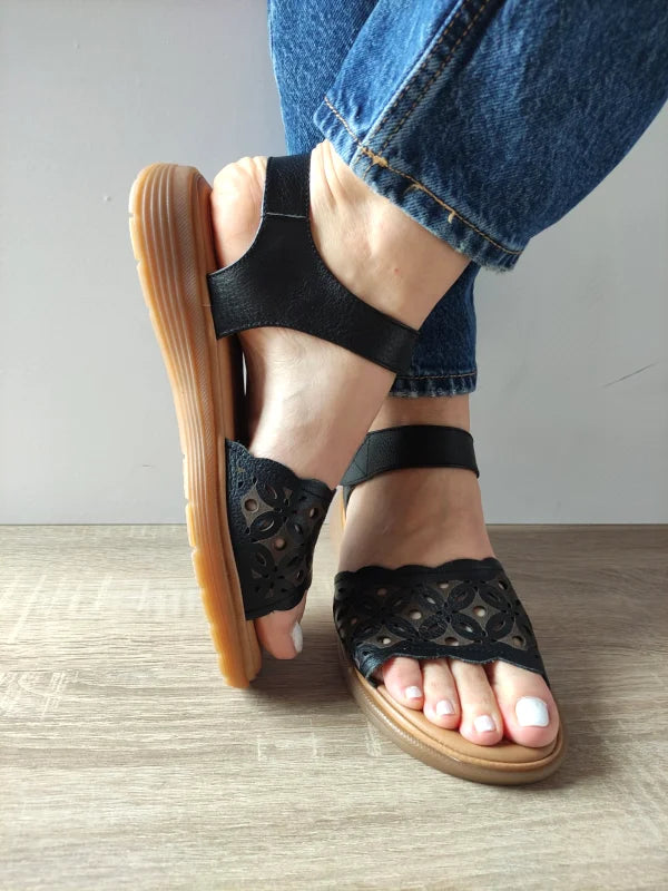 SANDALE CASUAL DAMA FORMAZIONE 33177 NEGRE - imagine 5