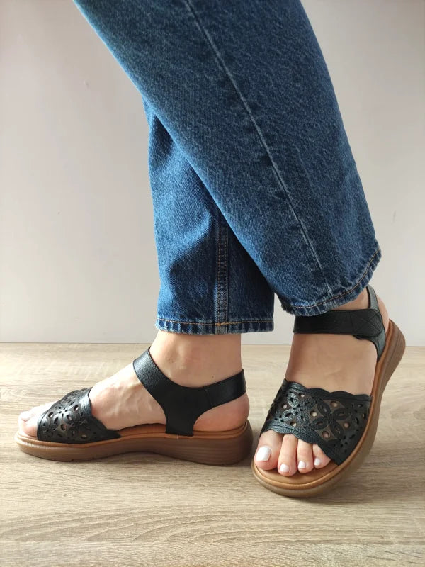 SANDALE CASUAL DAMA FORMAZIONE 33177 NEGRE - imagine 2
