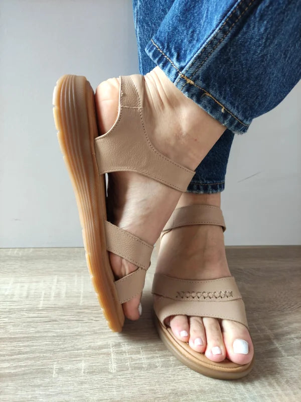 SANDALE CASUAL DAMA FORMAZIONE 33182 APRICOT - imagine 3