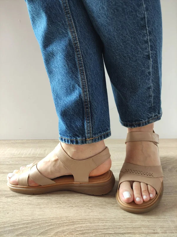 SANDALE CASUAL DAMA FORMAZIONE 33182 APRICOT - imagine 2