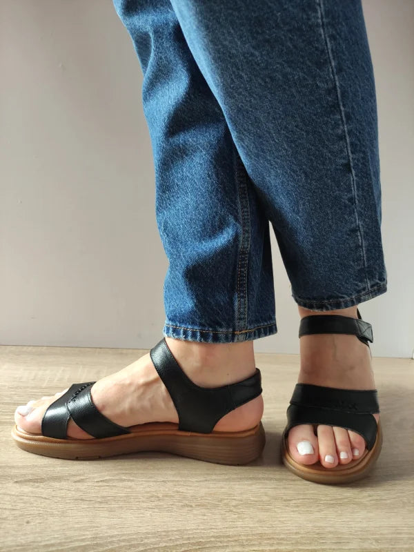 SANDALE CASUAL DAMA FORMAZIONE 33182 NEGRE - imagine 2