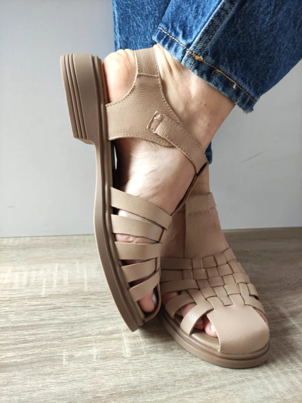 SANDALE CASUAL DAMA FORMAZIONE 5250 BEJ - imagine 4