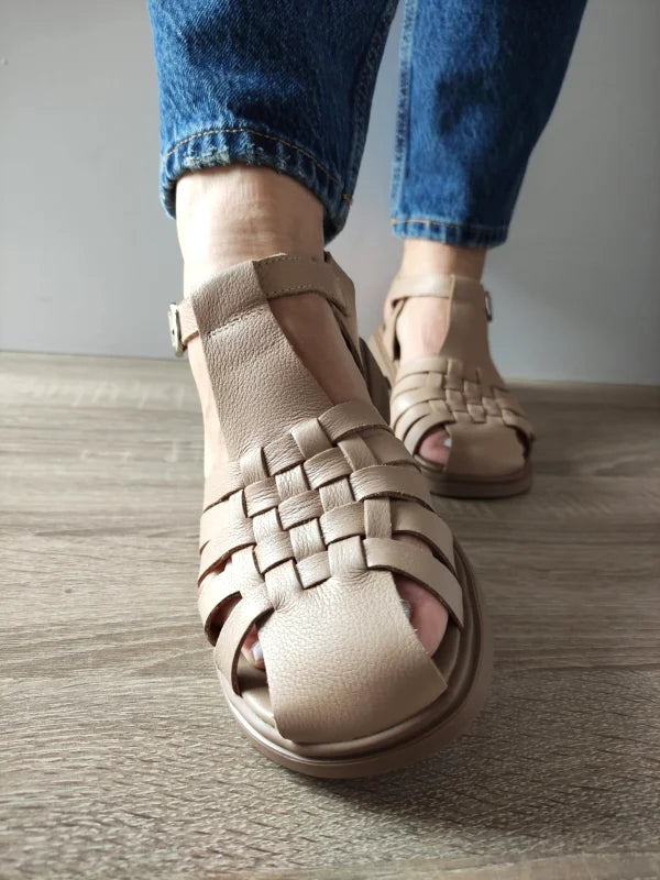 SANDALE CASUAL DAMA FORMAZIONE 5250 BEJ - imagine 5