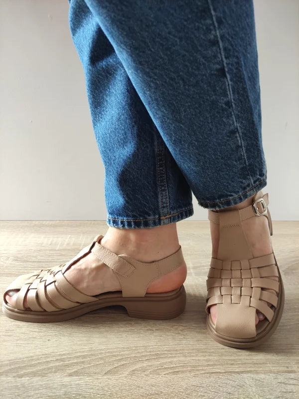 SANDALE CASUAL DAMA FORMAZIONE 5250 BEJ - imagine 2