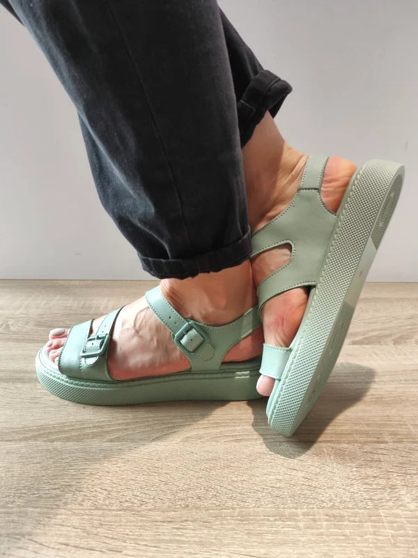 SANDALE CASUAL DAMA FORMAZIONE K247-1 VERZI MENTA - imagine 5