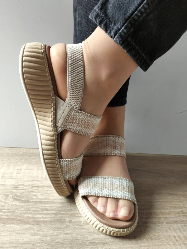 SANDALE CASUAL DAMA JANA 28760-44 BEJ - imagine 3