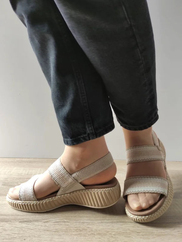 SANDALE CASUAL DAMA JANA 28760-44 BEJ - imagine 2
