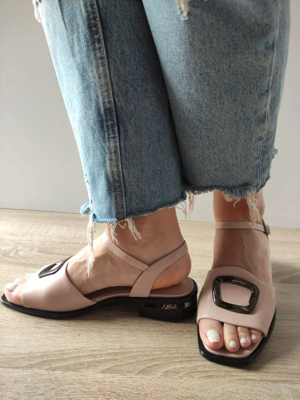 SANDALE CASUAL DAMA KARISMA 60001A C5-N ROZ NUDE - imagine 2