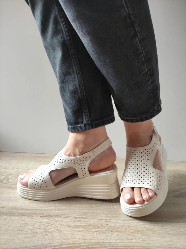 SANDALE CASUAL DAMA PASS 140017A 52-N BEJ - imagine 2