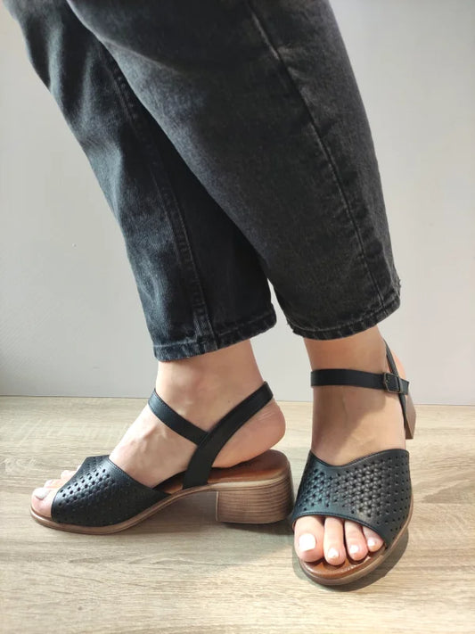 SANDALE CASUAL DAMA PASS 160028B 01-N NEGRE