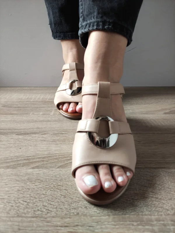 SANDALE CASUAL DAMA PASS 160029B 52-N BEJ - imagine 5