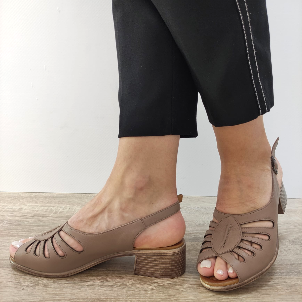 SANDALE CASUAL DAMA PASS 200039 B2-N GREJ - imagine 3