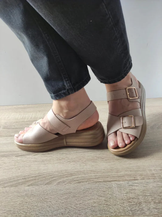 SANDALE CASUAL DAMA PASS 60012D C5-N BEJ