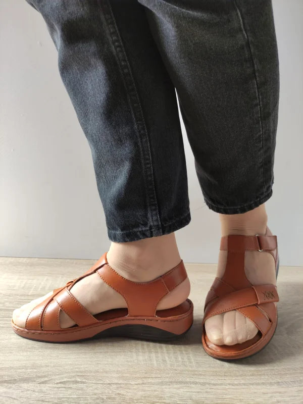 SANDALE CASUAL DAMA PASS 60021B 02-N MARO CAMEL - imagine 2