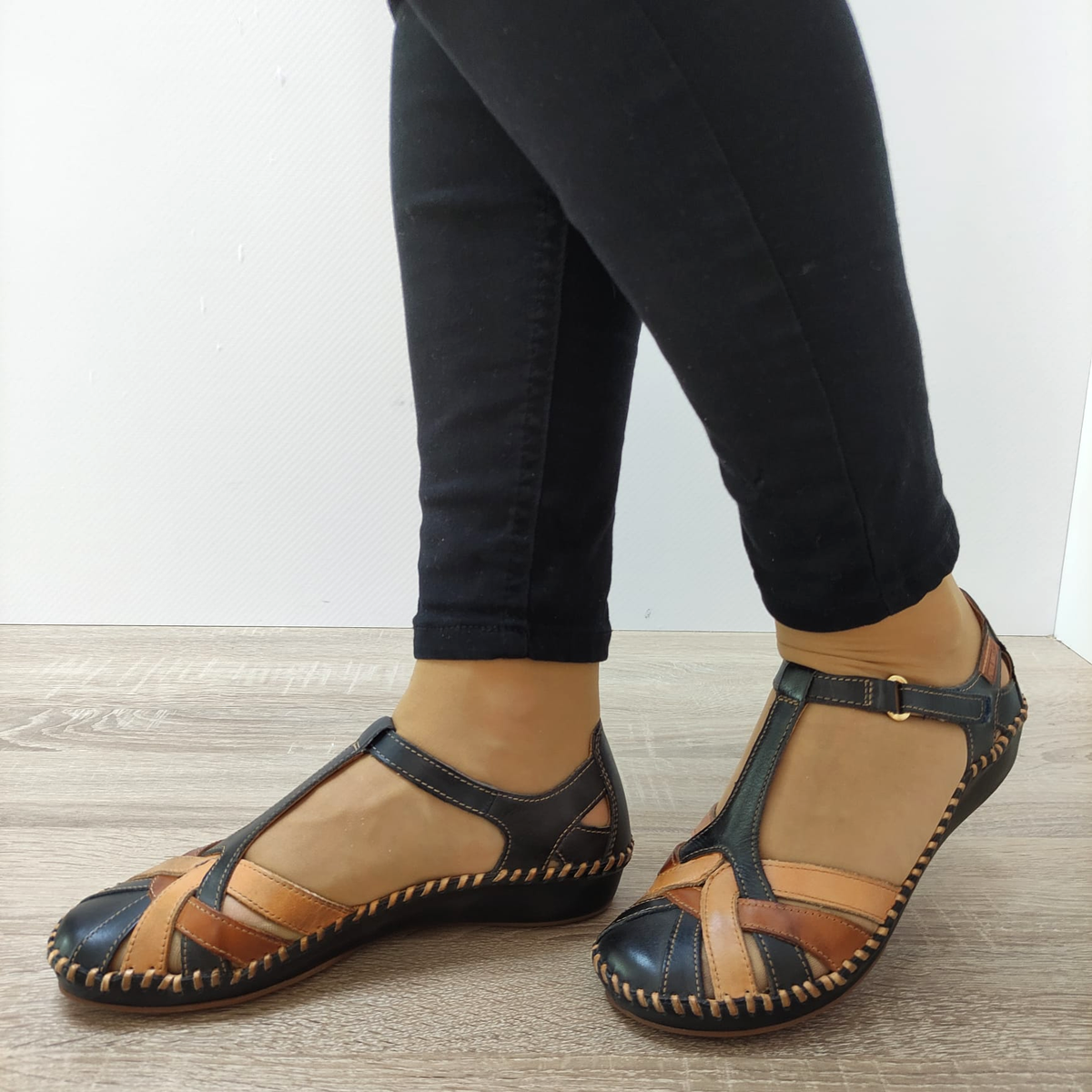SANDALE CASUAL DAMA PIKOLINOS 655-0732C5 BLEUMARIN - imagine 3