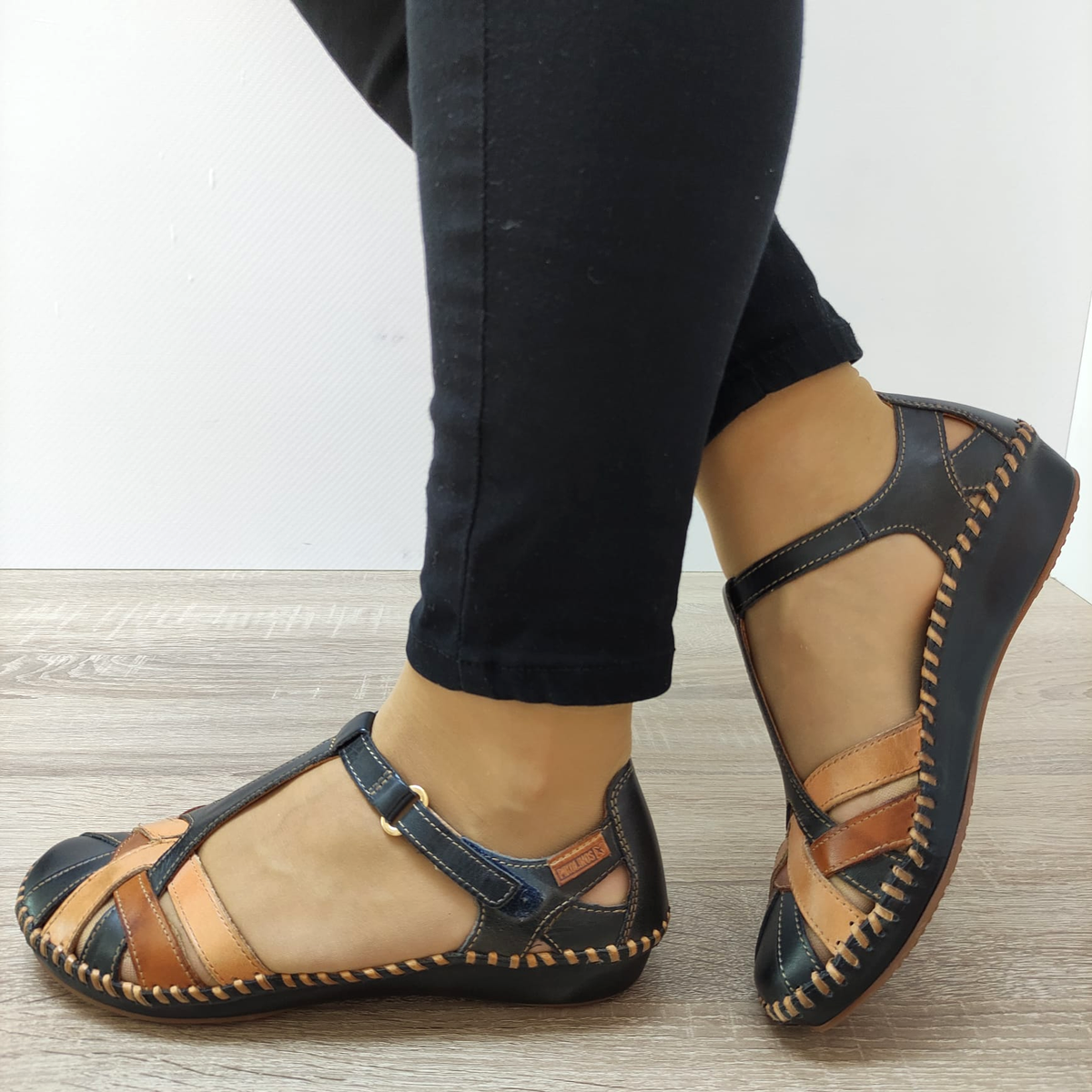 SANDALE CASUAL DAMA PIKOLINOS 655-0732C5 BLEUMARIN - imagine 2