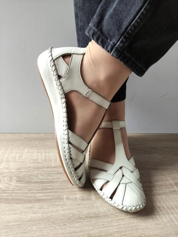 SANDALE CASUAL DAMA PIKOLINOS 655-0732ST CREM NATA - imagine 4