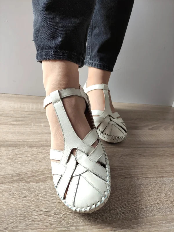 SANDALE CASUAL DAMA PIKOLINOS 655-0732ST CREM NATA - imagine 5