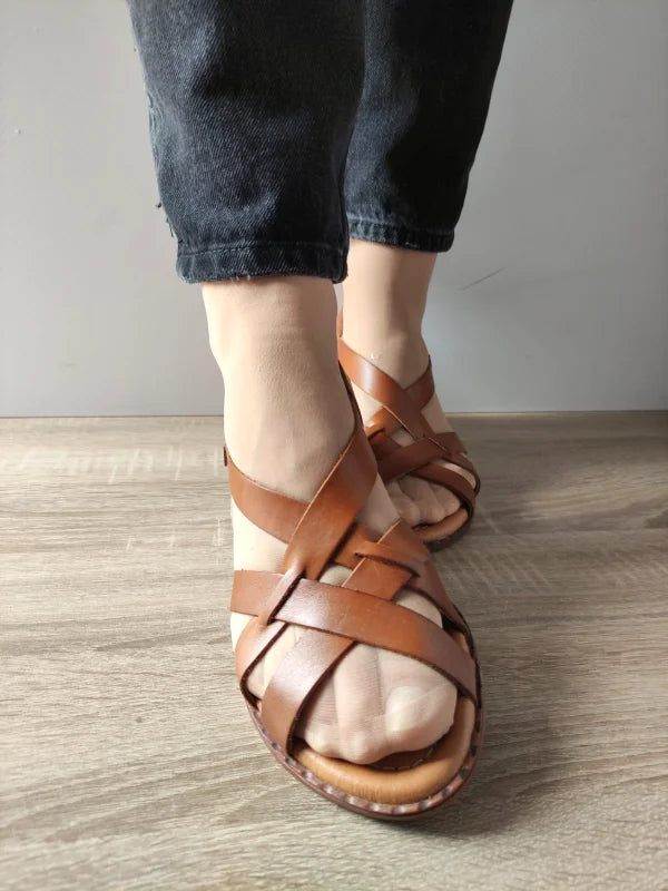 SANDALE CASUAL DAMA PIKOLINOS W0X-0556ST MARO BRANDY - imagine 4