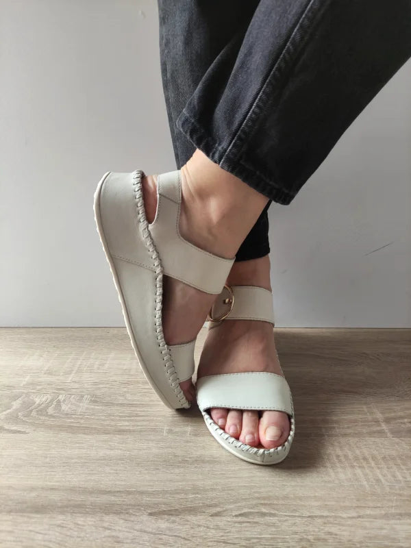 SANDALE CASUAL DAMA PIKOLINOS W1C-0709 CREM NATA - imagine 4