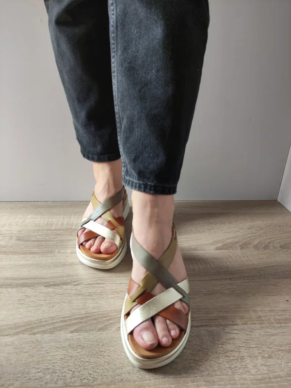 SANDALE CASUAL DAMA PIKOLINOS W4N-0650C1 BRANDY + CIT - imagine 4