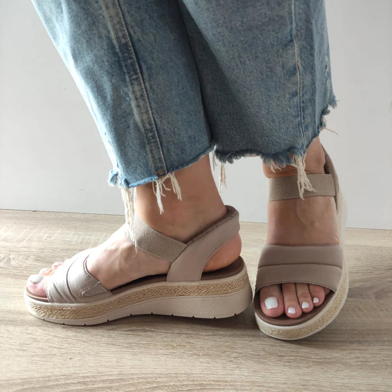 SANDALE CASUAL DAMA SKECHERS 114413 TPE - imagine 2