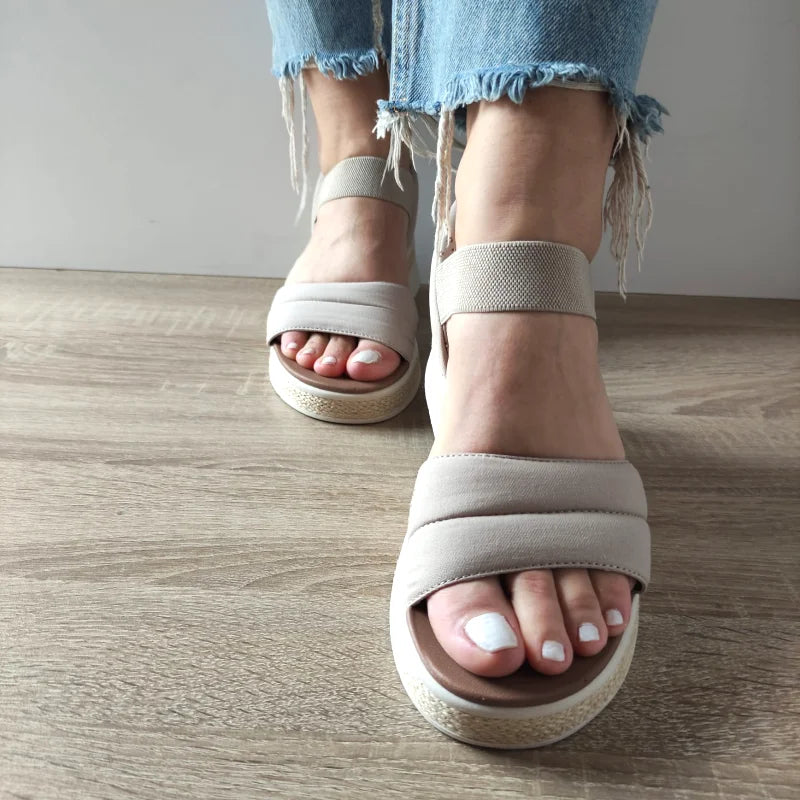 SANDALE CASUAL DAMA SKECHERS 114413 TPE - imagine 3