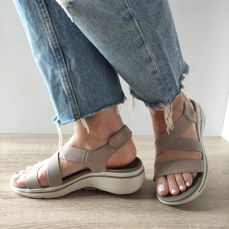 SANDALE CASUAL DAMA SKECHERS 140257 TPE - imagine 2