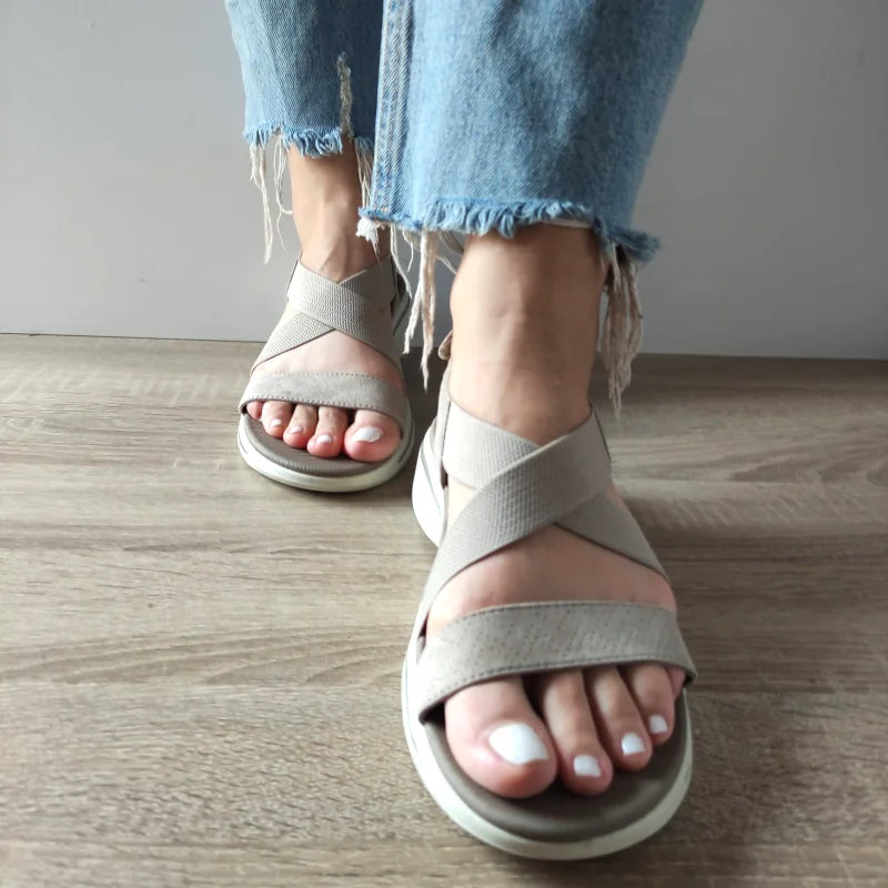 SANDALE CASUAL DAMA SKECHERS 140257 TPE - imagine 3
