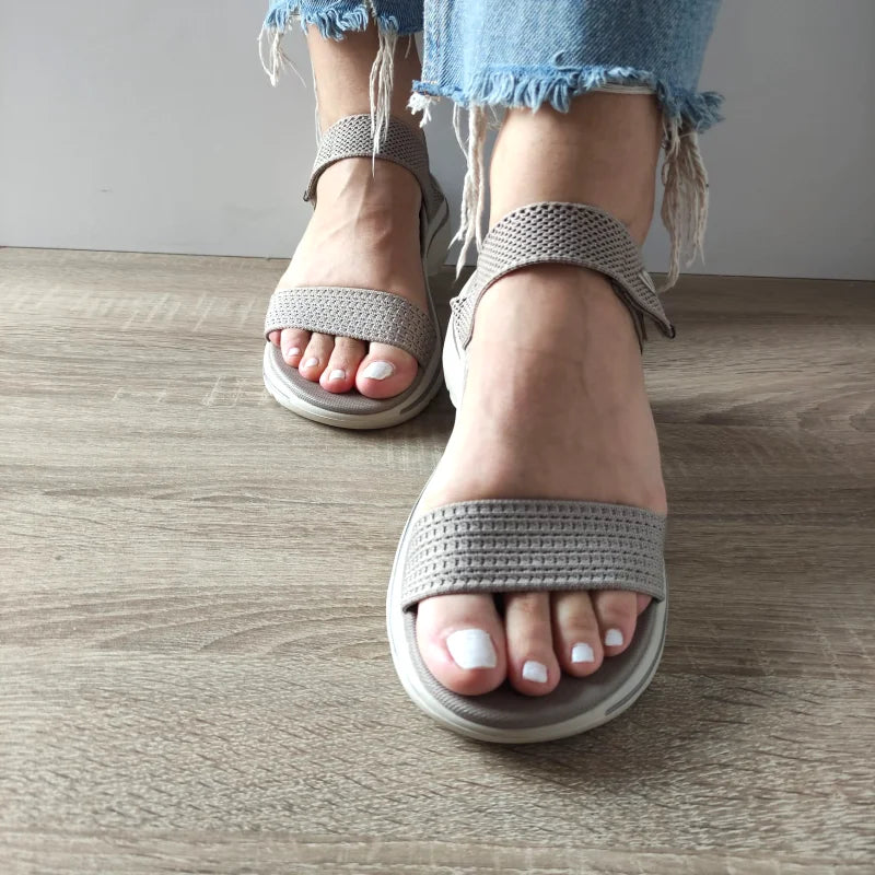 SANDALE CASUAL DAMA SKECHERS 140874 TPE - imagine 4