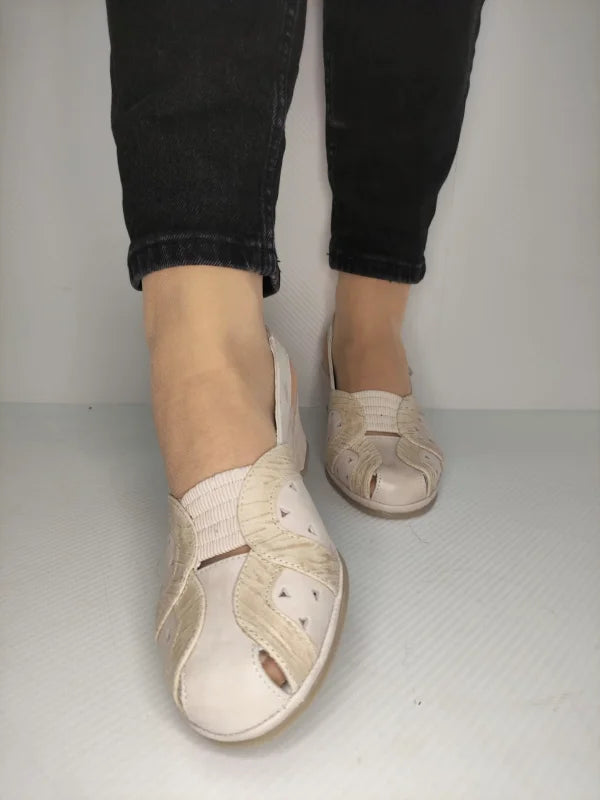 SANDALE CASUAL DAMA SUAVE 0019PT ROMA 52-N CREM - imagine 4