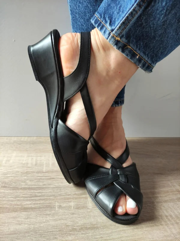 SANDALE CASUAL DAMA SUAVE 0065T ROMA 01-N NEGRE