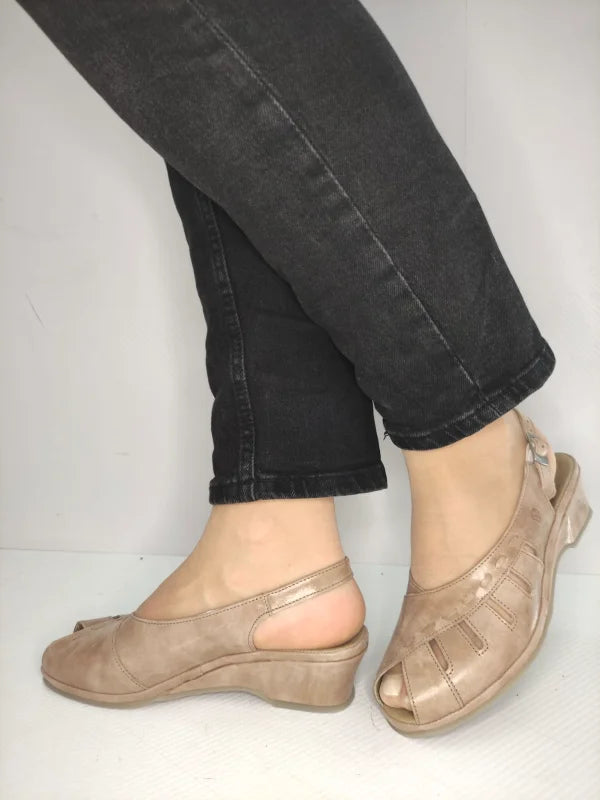 SANDALE CASUAL DAMA SUAVE 0290T ROMA 03-N BEJ - imagine 3