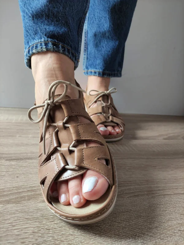 SANDALE CASUAL DAMA SUAVE 0904PT PARIS 30-N MARO INCHIS - imagine 3