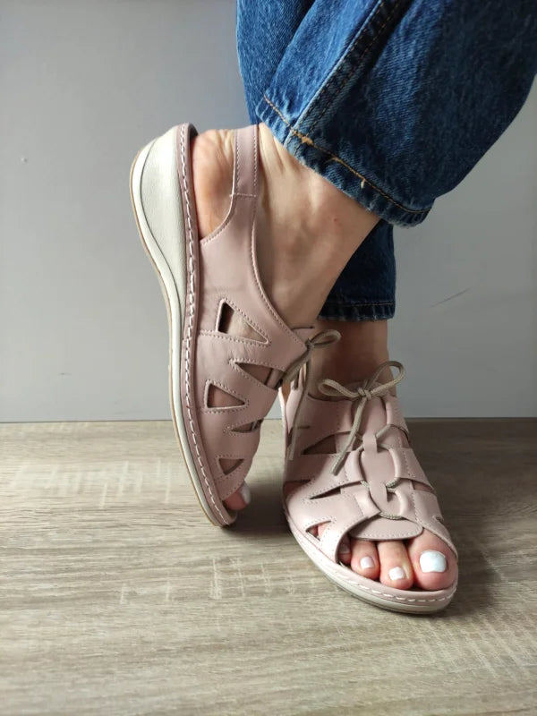 SANDALE CASUAL DAMA SUAVE 0904PT PARIS 30-N ROZ NUDE - imagine 4